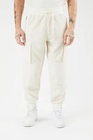 Faux Shearling Mixed Media Joggers