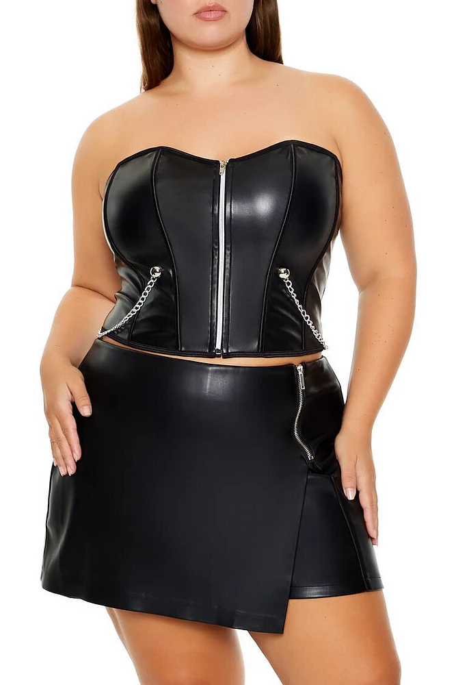 Plus Corset Tube Top