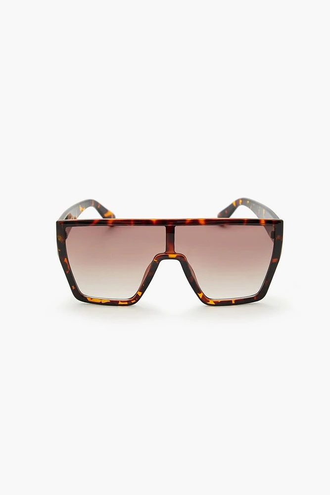 Tortoiseshell Shield Sunglasses