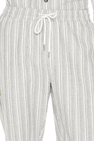 Striped Slim-Fit Drawstring Pants