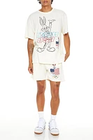 Embroidered Olympics Bugs Bunny Shorts