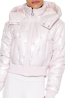 Active Rhinestone Puffer Jacket