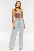 Velvet Sweetheart Tube Top