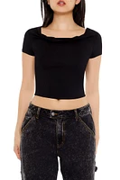 Cowl Cropped Tee