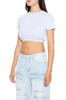 Cropped Rib-Knit Tee