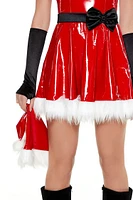 Santa Mini Dress & Hat Costume Set