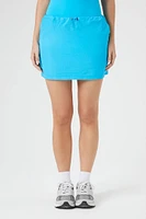 Nylon Toggle Drawstring Mini Skirt