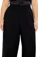 Plus High-Rise Wide-Leg Pants