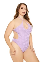 Plus Floral One-Piece Swimsuit