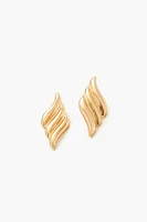 Etched Geo Stud Earrings