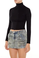 Turtleneck Crop Top