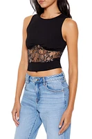 Lace Cropped Tank Top