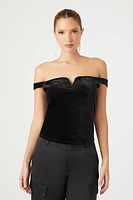 Velvet Off-the-Shoulder Top