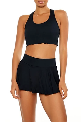 Lettuce-Edge Racerback Sports Bra