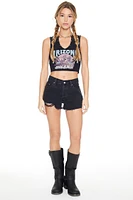 Studded Arizona Graphic Crop Top