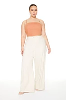 Plus Denim Cropped Cami