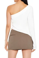 One-Shoulder Ruched Top