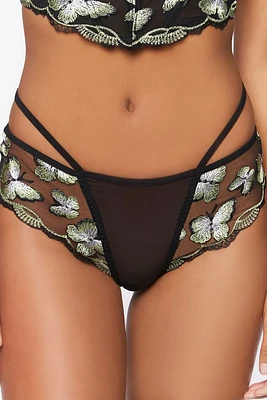 Mesh Butterfly Cheeky Panties