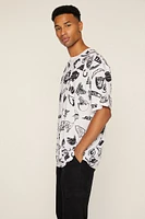 NFL Logo Print Crew Tee