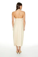 Surplice Halter Maxi Dress