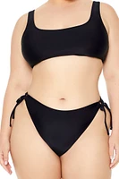 Plus Side-Tie Bikini Bottoms