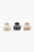 Glossy Claw Hair Clip Set