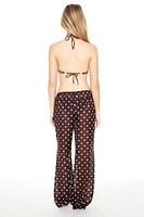 Polka Dot Swim Cover-Up Pants