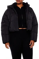 Plus Hooded Puffer Jacket