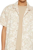 Floral Print Button-Down Shirt