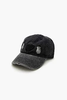 Destroyed Heart Denim Baseball Cap