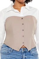 Plus Corset Combo Shirt