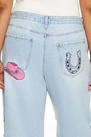 Plus Desert Patch High-Rise Jeans