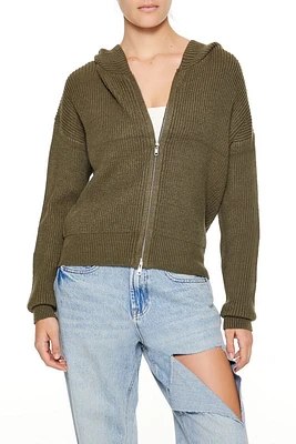 Hooded Zip-Up Sweater