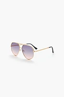 Gradient Aviator Sunglasses