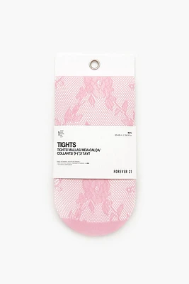 Rose Fishnet Tights