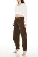 Corduroy Baggy Barrel Pants