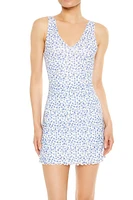 Ditsy Floral Print Tank Mini Dress