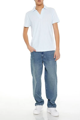 Mid-Rise Straight Jeans