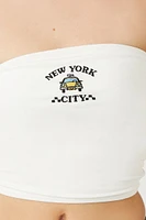 Embroidered New York City Tube Top