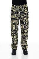 Geo Straight Cargo Pants