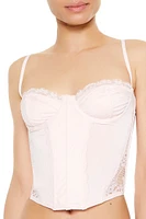 Lace-Trim Lingerie Corset Cami