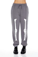 Fleece Skeleton Graphic Joggers