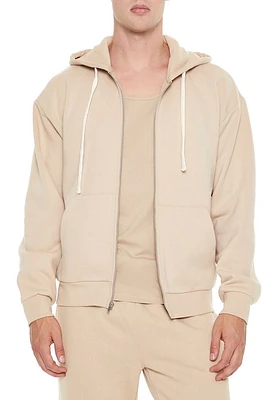 Zip-Up Drawstring Hoodie