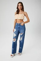 Tiered Flounce Cropped Cami