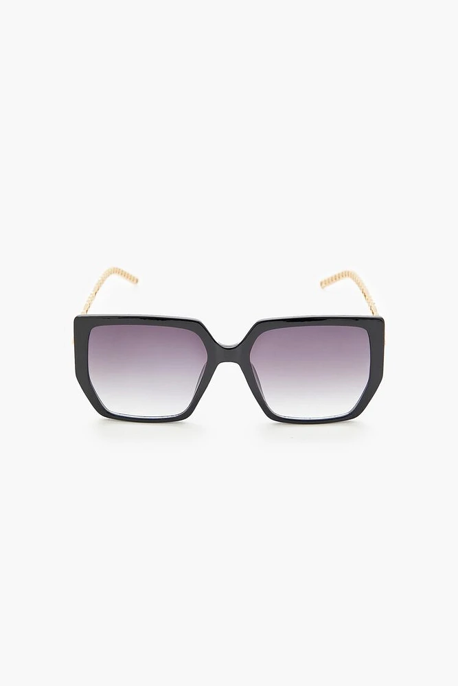 Chain Square Frame Sunglasses