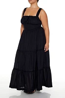 Plus Tiered Maxi Dress
