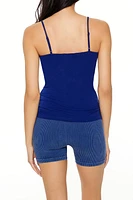 Cotton-Blend Ruched Cami