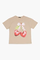 Girls Iridescent Cherry Tee (Kids)