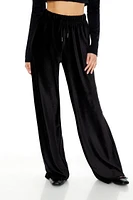 Corduroy High-Rise Wide-Leg Pants