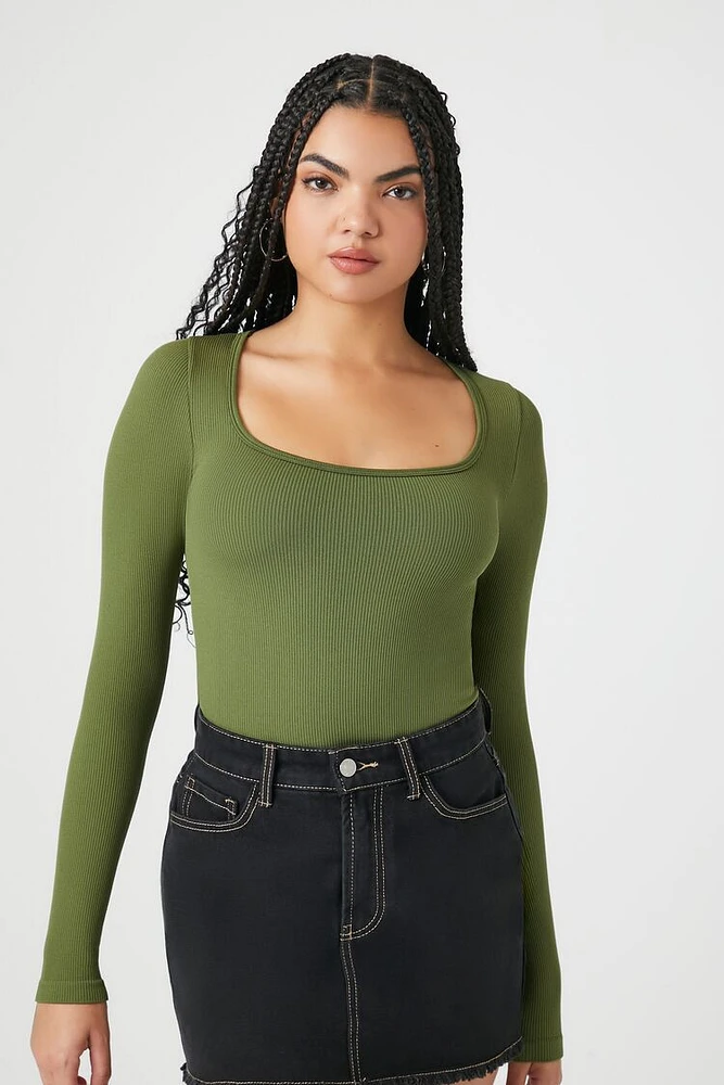 Seamless Long-Sleeve Bodysuit